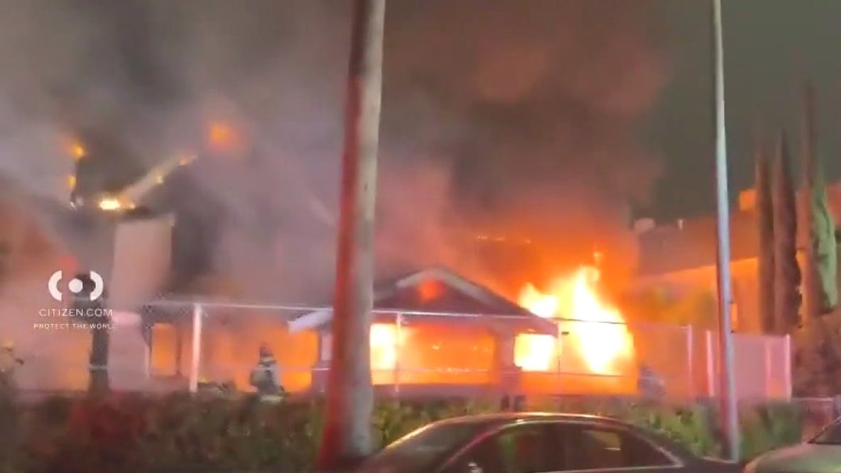 Fire destroys LA home taken over by squatters